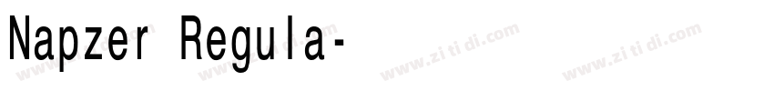 Napzer Regula字体转换